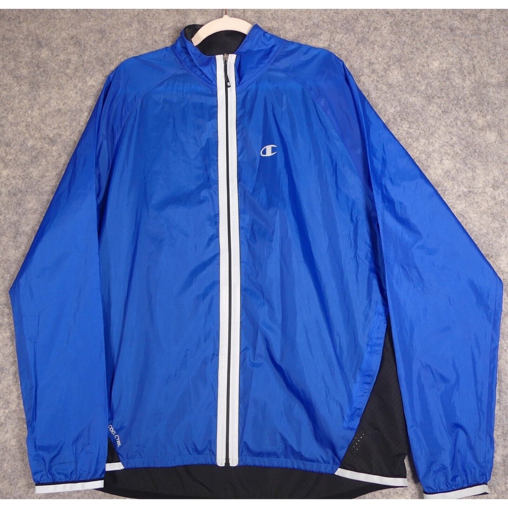 Champion Large Jacket Womens Performax Reflective Detail Blue